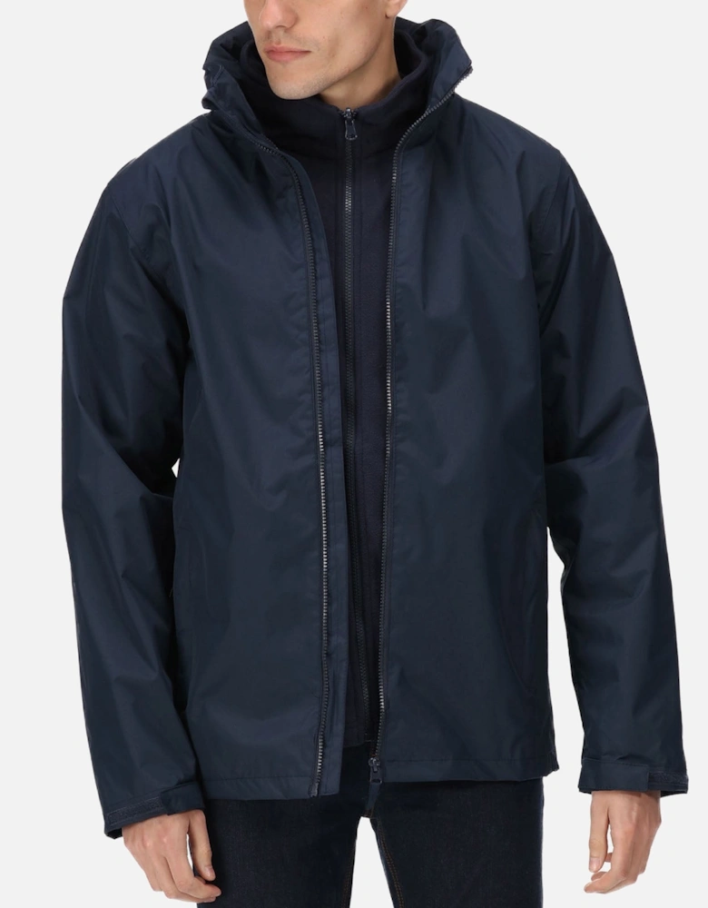 Professional Mens Classic Waterproof 3 IN 1 Jacket - Navy