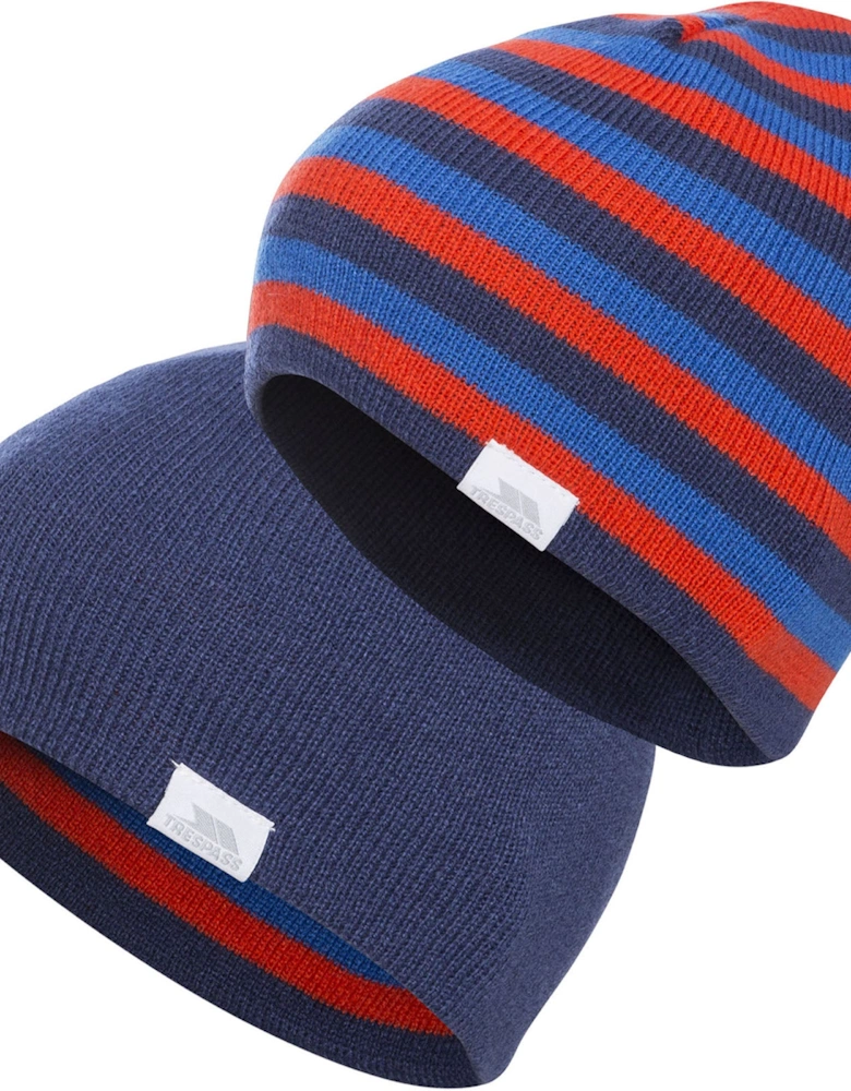 Kids Reagan Reversable Knitted Beanie Hat