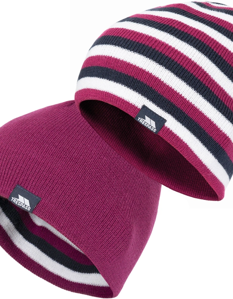 Kids Reagan Reversable Knitted Beanie Hat