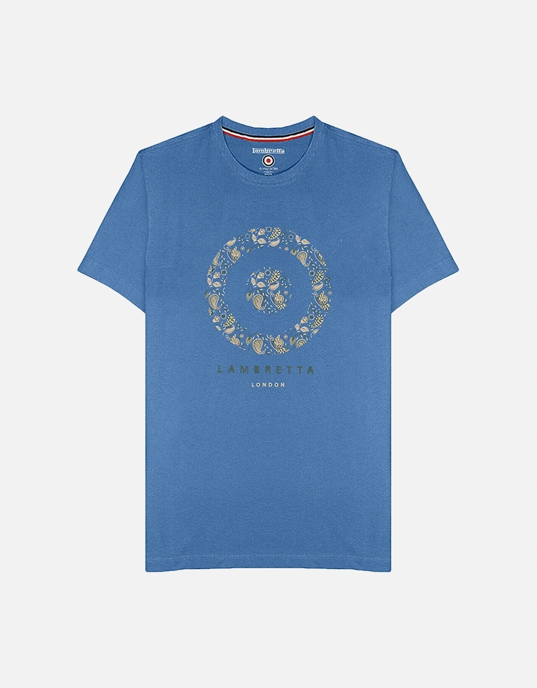 Mens Paisley Target Cotton Short Sleeve T-Shirt, 23 of 22