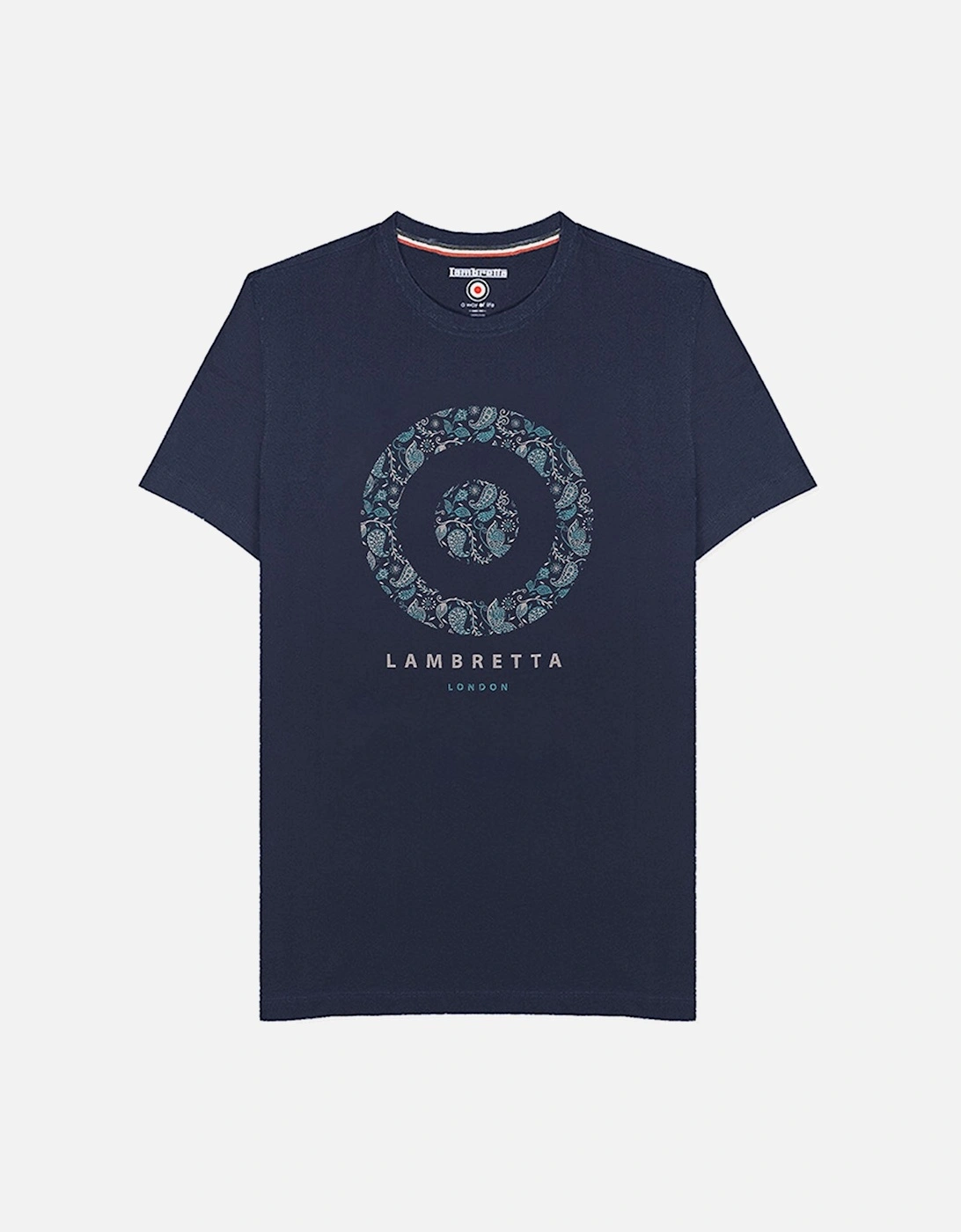 Mens Paisley Target Cotton Short Sleeve T-Shirt, 23 of 22