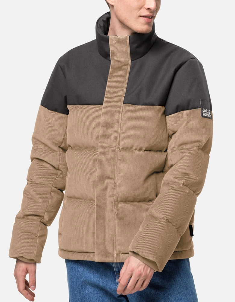 Mens Nature Corduroy Water Repellent Jacket - Beige