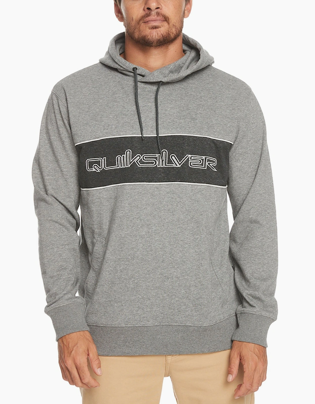 Quiksilver Men's Grey Bold Omni Hoodie - Size: 38