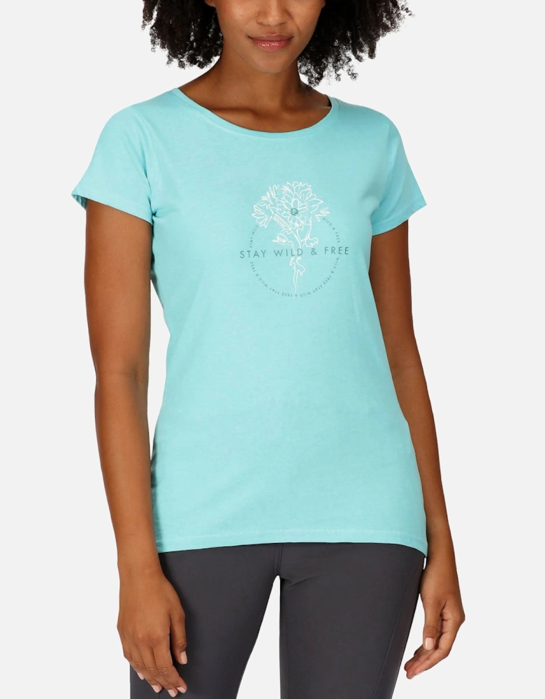 Womens Breezed III Short Sleeve Printed T-Shirt
