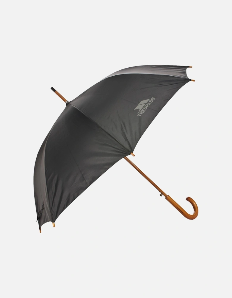 Baum Retro Crook Shape Wooden Golf Umbrella - Black