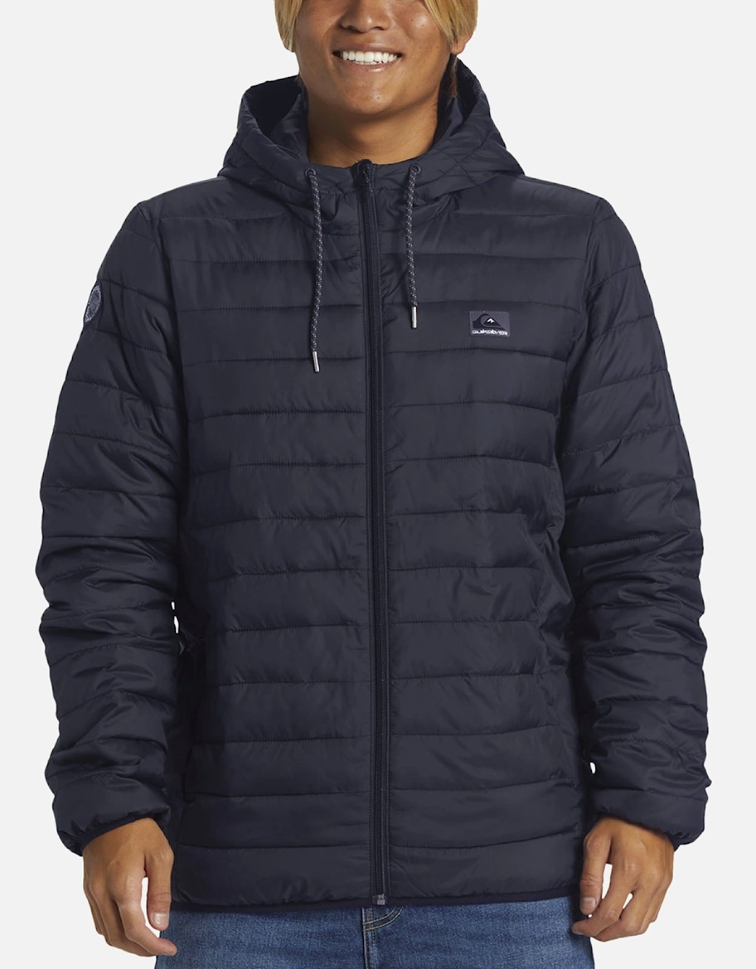 Mens Scaley Hooded Puffer Jacket, 2 of 1