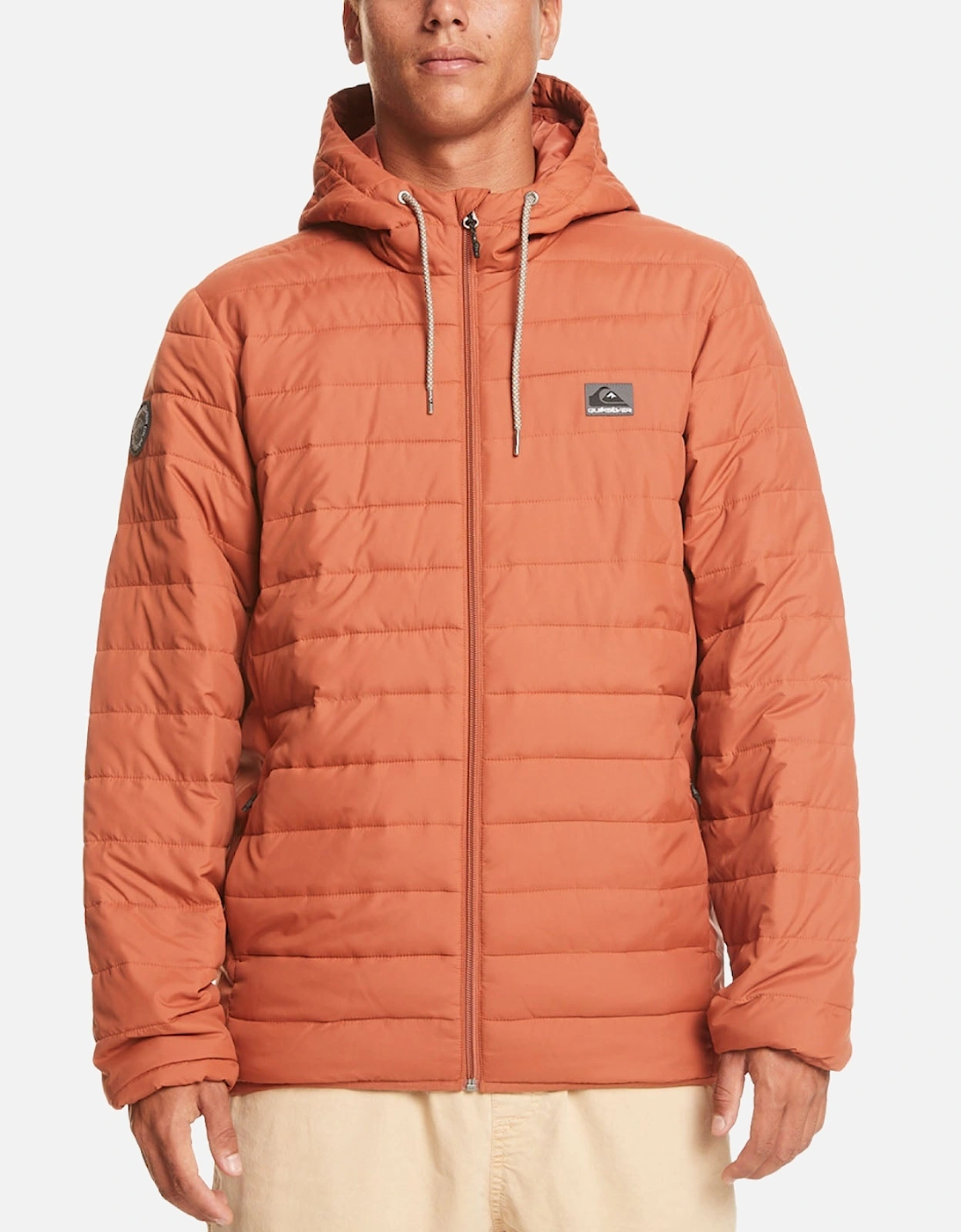 Mens Scaley Hooded Puffer Jacket, 2 of 1