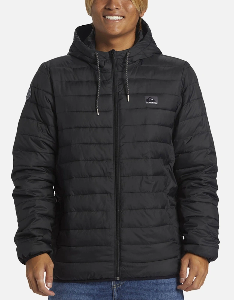 Mens Scaley Hooded Puffer Jacket
