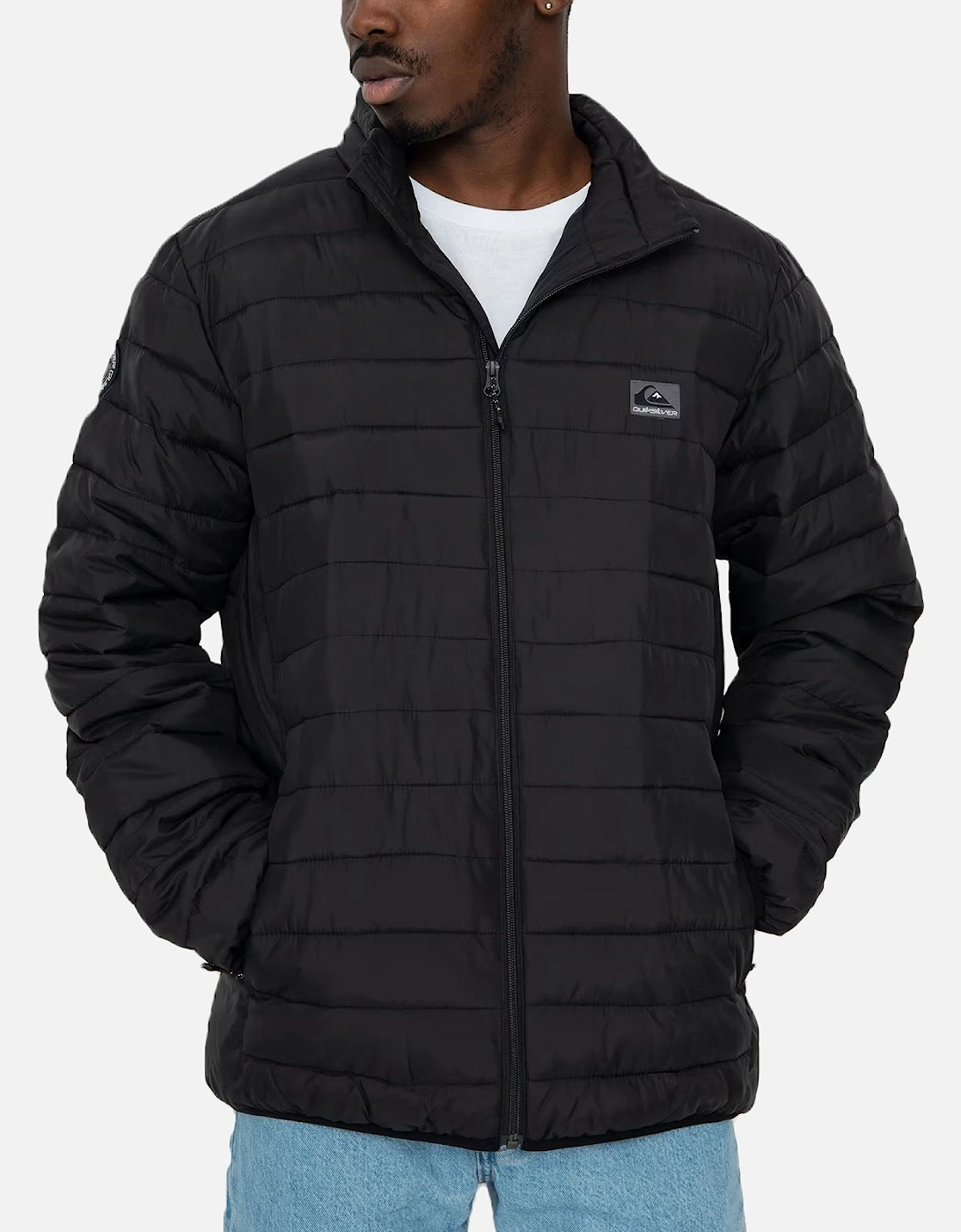 Quiksilver Men's Black Scaley Padded Jacket - : 38/Regular M