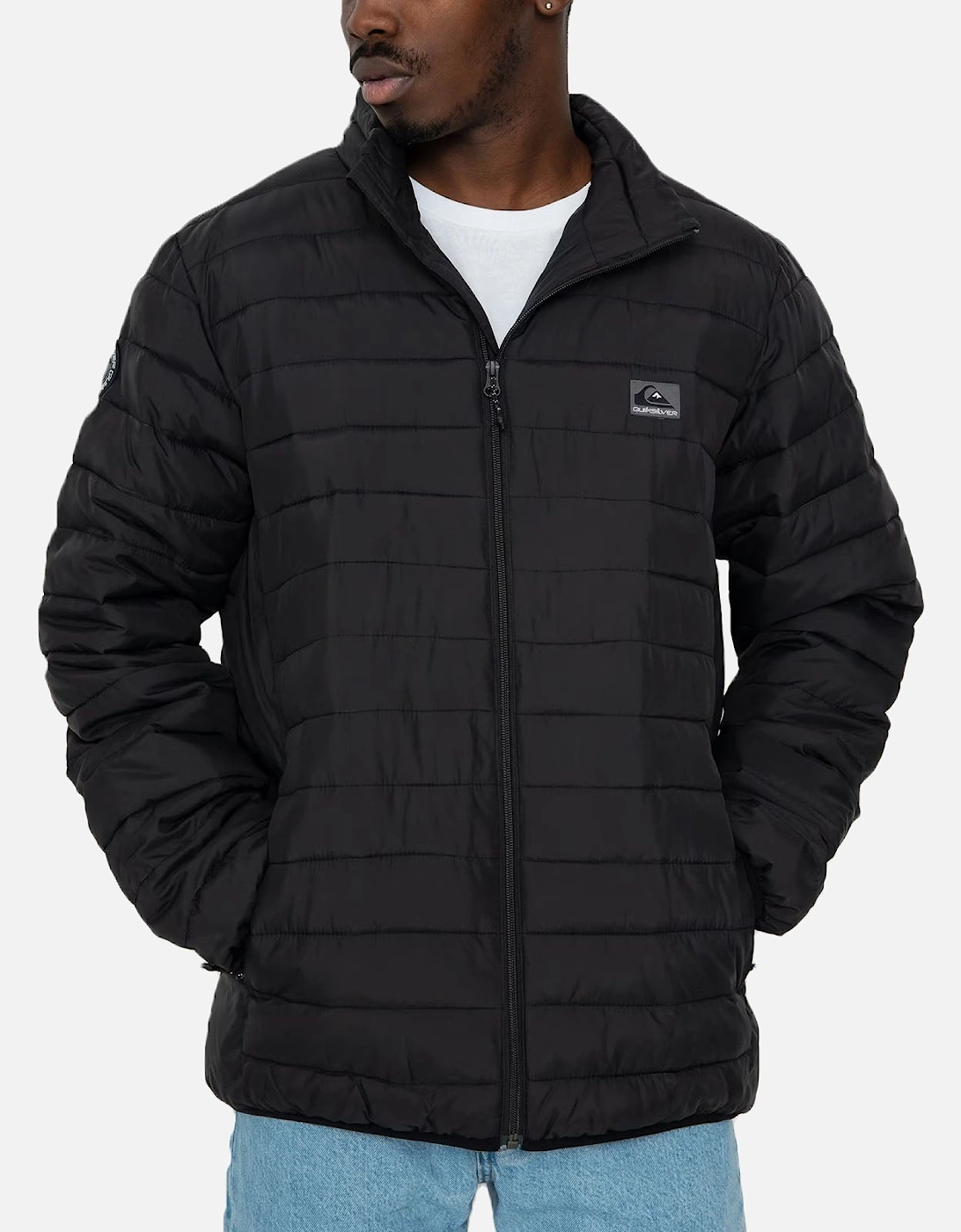 Mens Scaley Padded Jacket - Black, 6 of 5