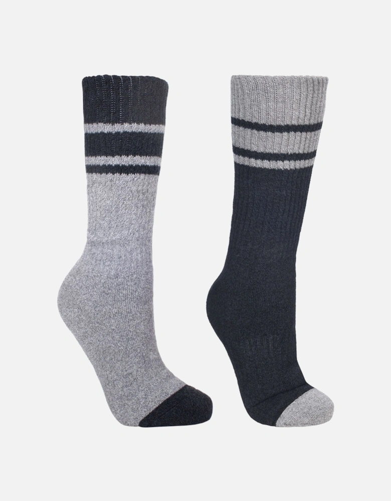 Mens Anti-Blister 2-Pack Walking Hitched Socks