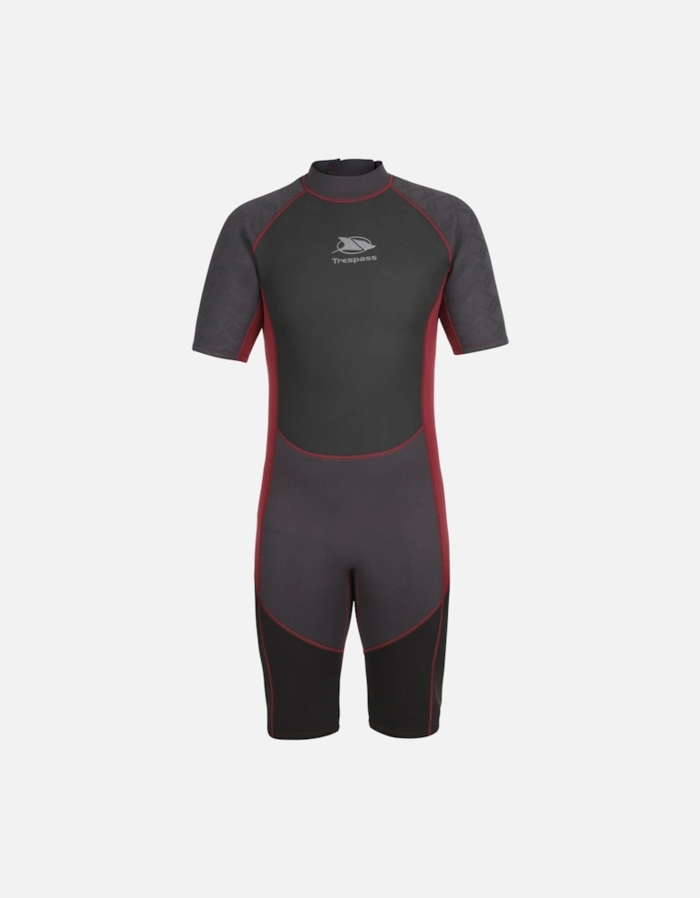 Mens Argon 3MM Short Sleeve Surfing Short Wetsuit - Black