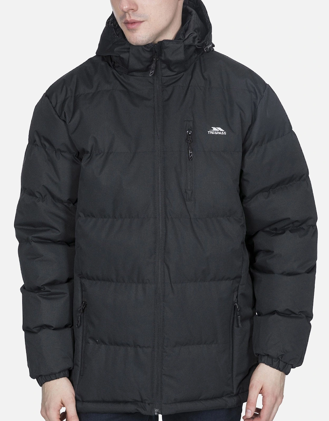 Mens Clip Hooded Padded Jacket