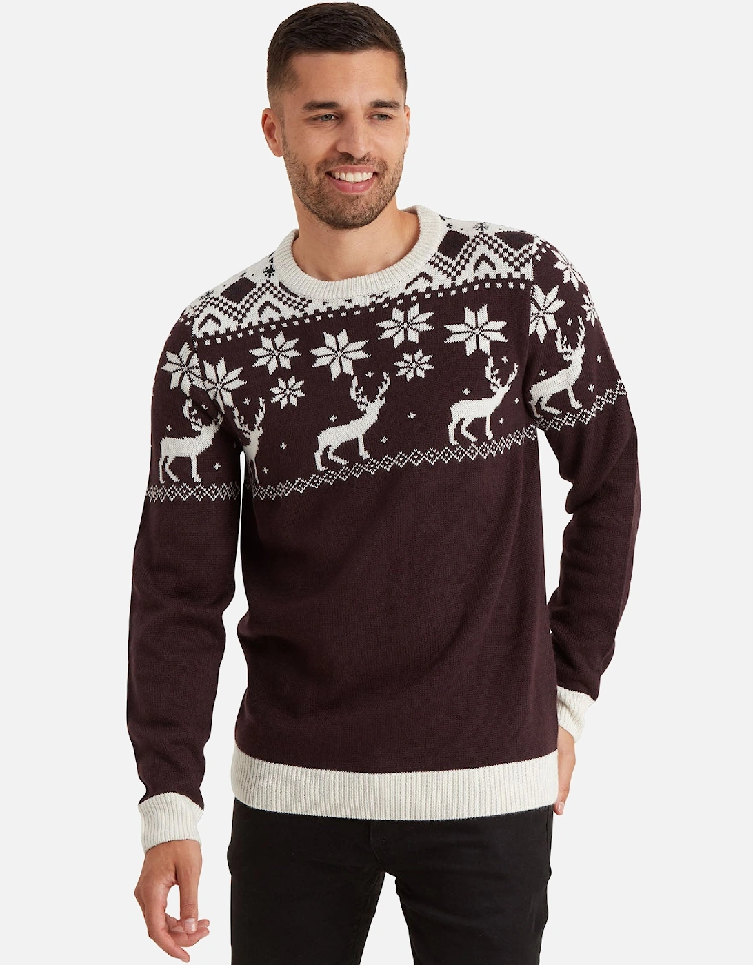 Fair Isle Reindeer Christmas Jumper