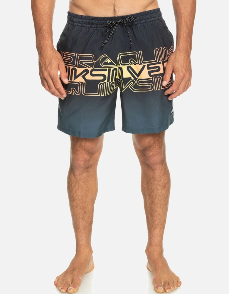 Mens Everyday Wordblock Surf Swimming Shorts