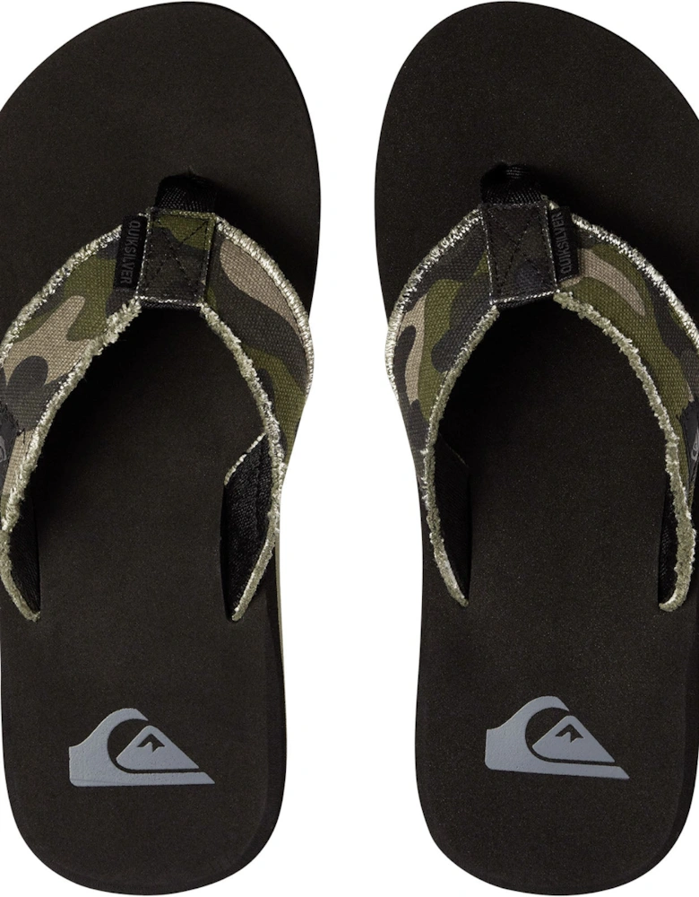 Mens Monkey Abyss Flip Flops - Green