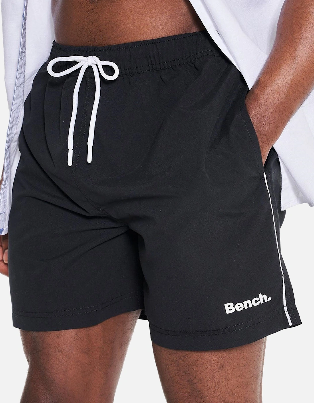 Mens Azure Elasticated Swimming Shorts