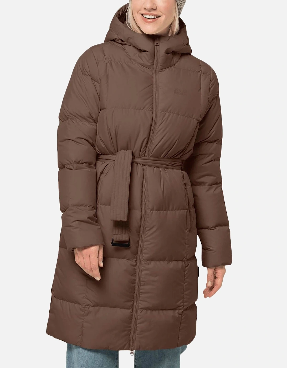 Women's Jack Wolfskin Womens Frozen Lake Windproof Water Repellent Coat - Brown - Size: 10/8