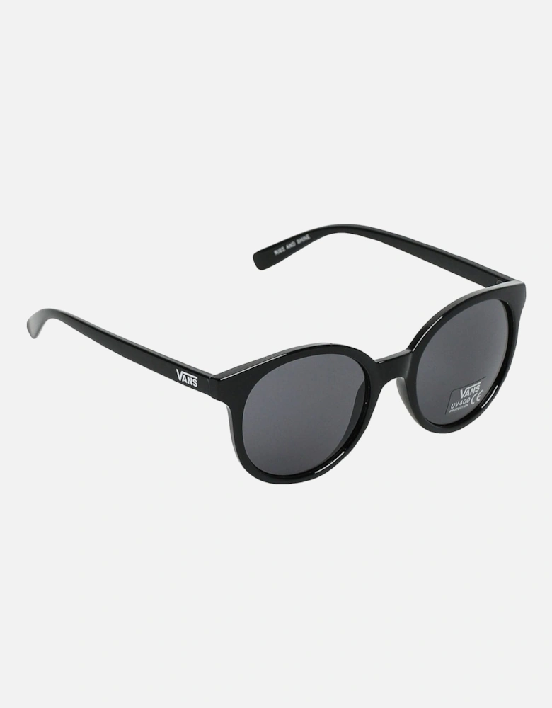 Rise And Shine Round Smoked Sunglasses - Black