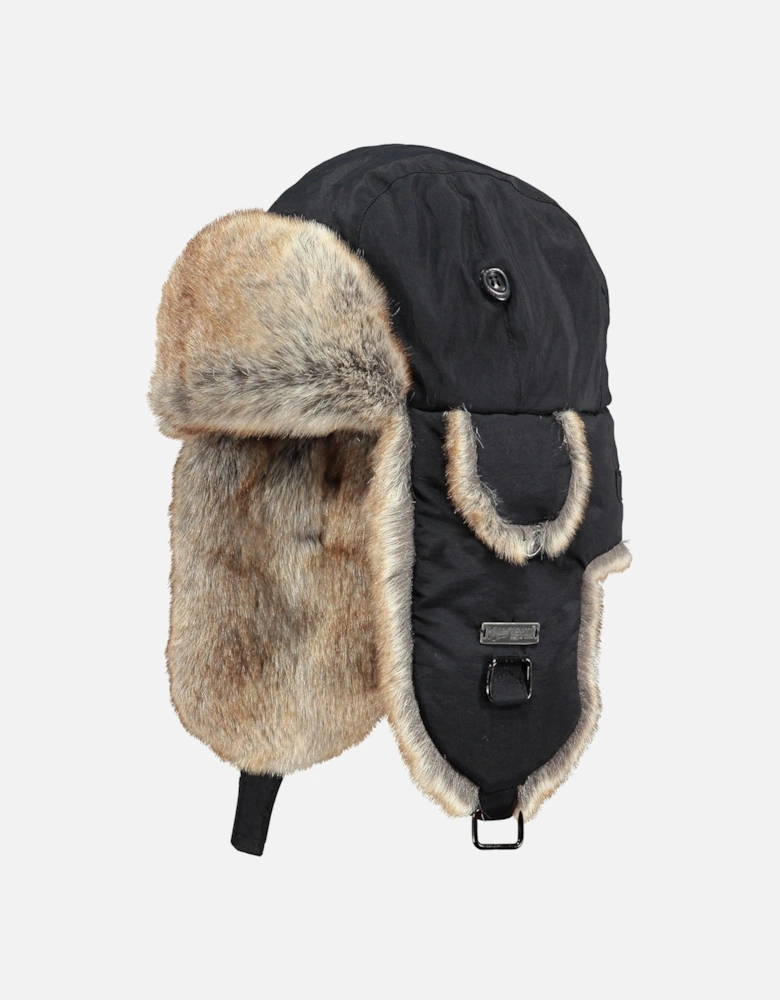 Womens Kamikaze Faux Fur Lined Strap Hat