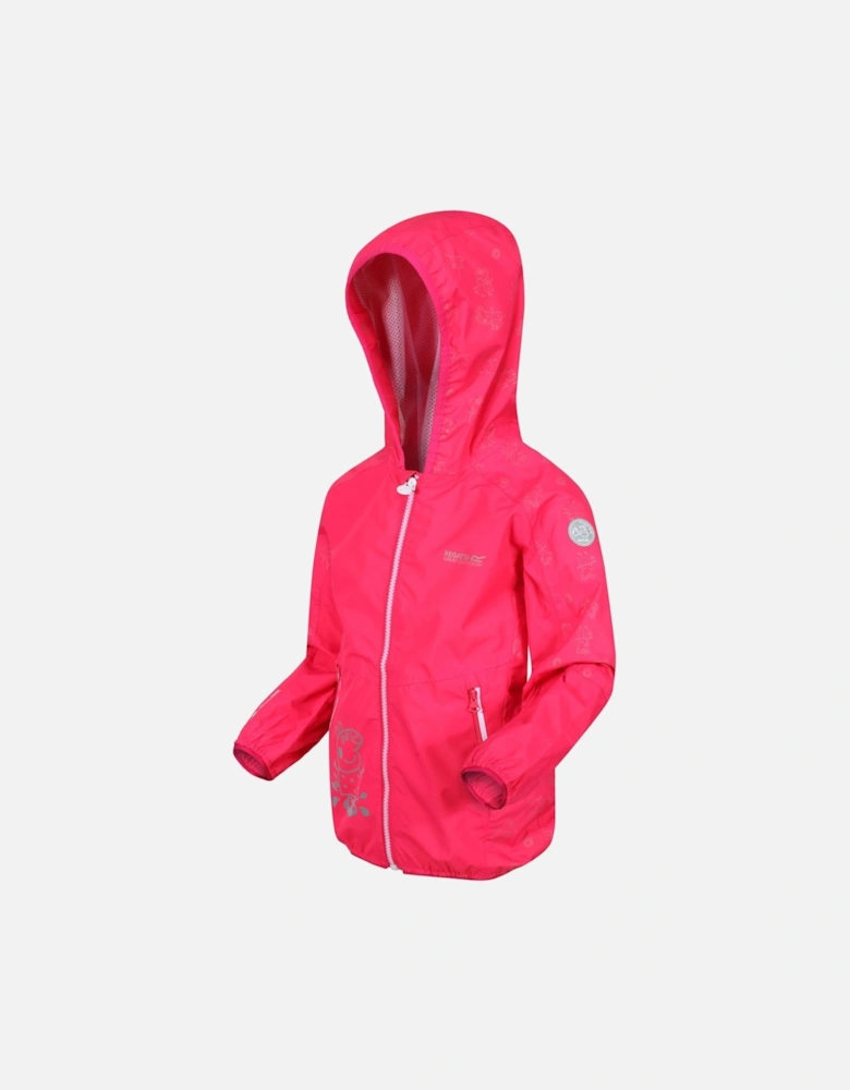 Kids Peppa Pig Refelective Waterproof Jacket - Bright Blush
