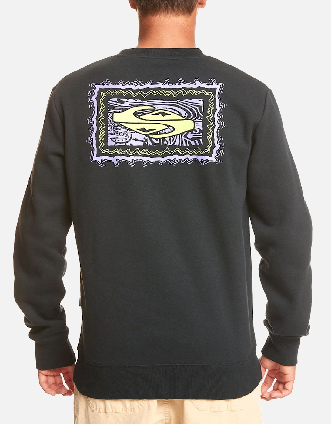 Mens Surf The Earth Crew Neck Sweatshirt, 2 of 1