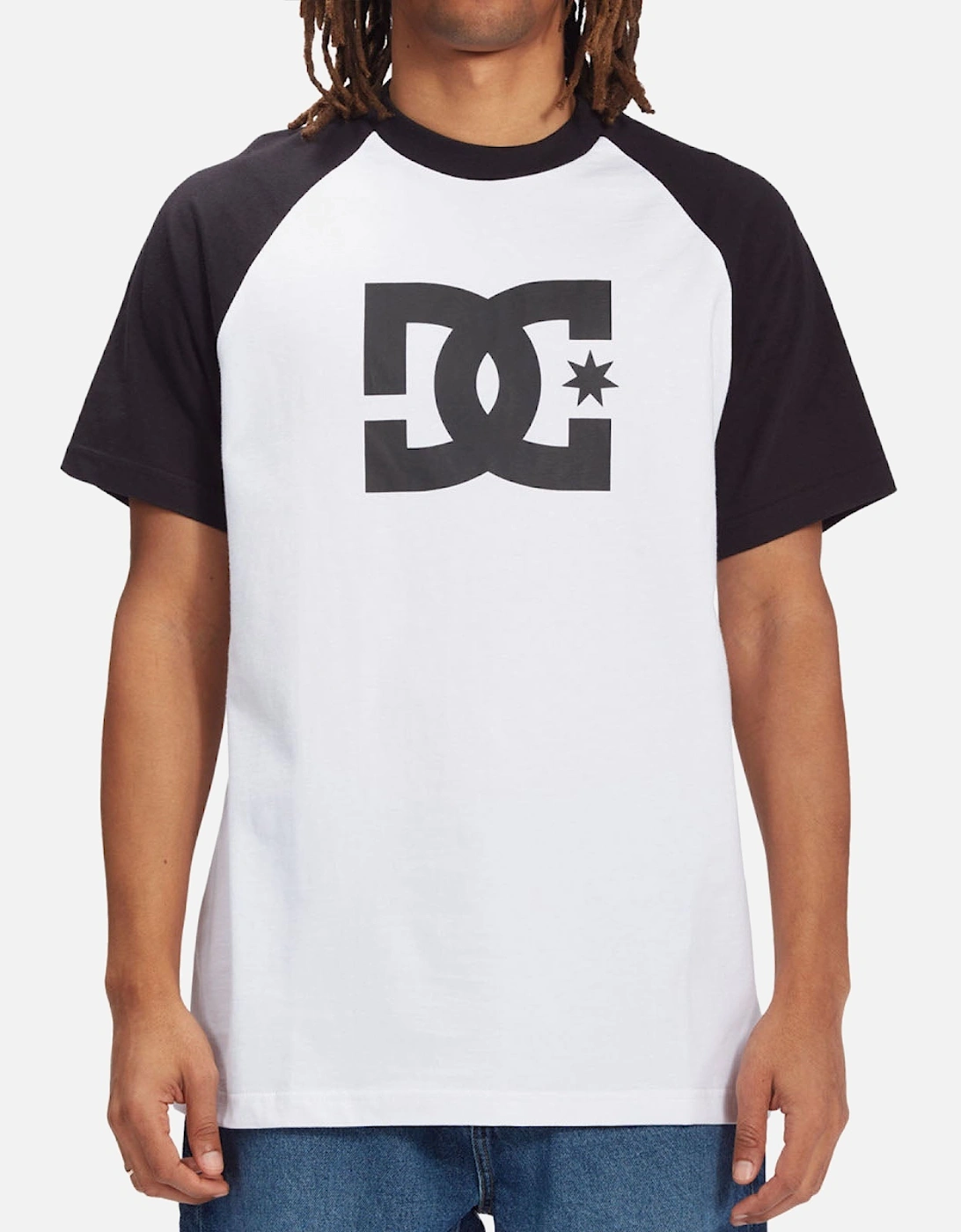 Mens DC Star Raglan Cotton T-Shirt