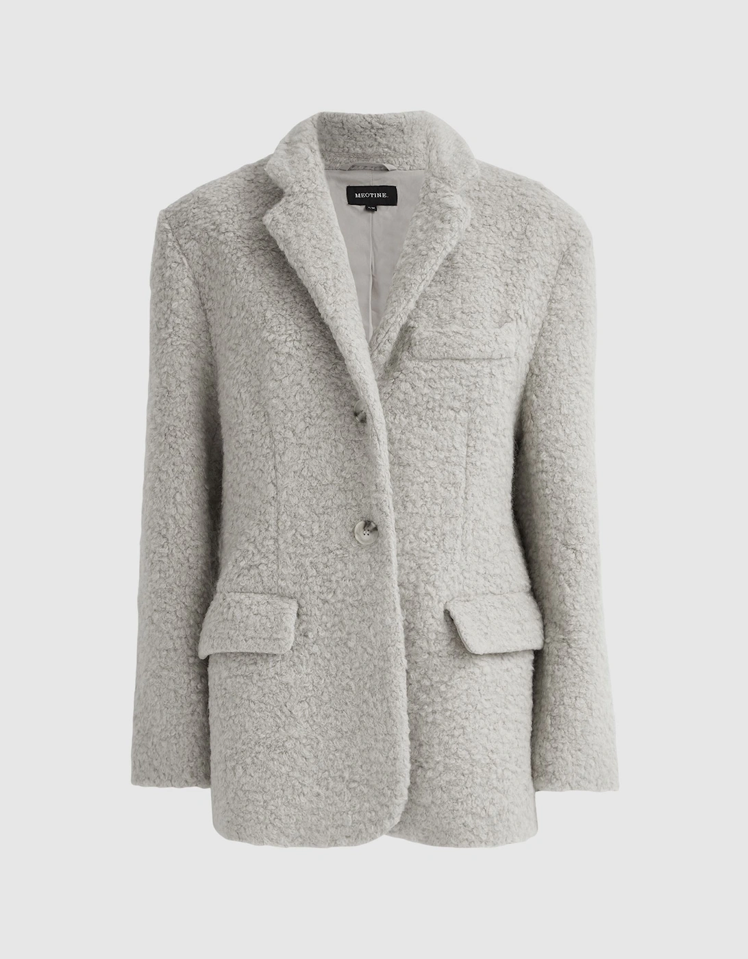 Meotine Wool Single Breasted Coat, 2 of 1