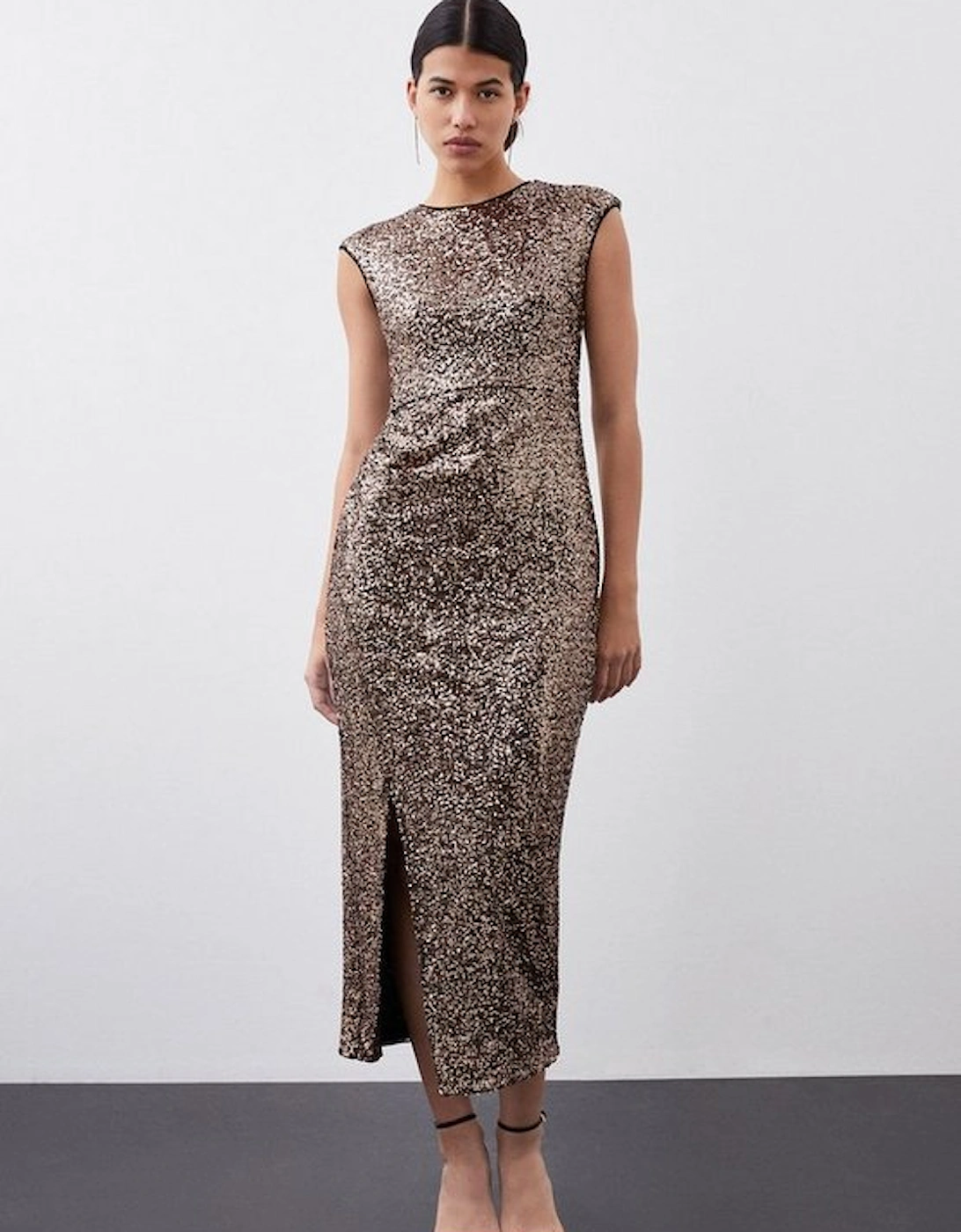 Stretch Sequin Midaxi Dress, 5 of 4