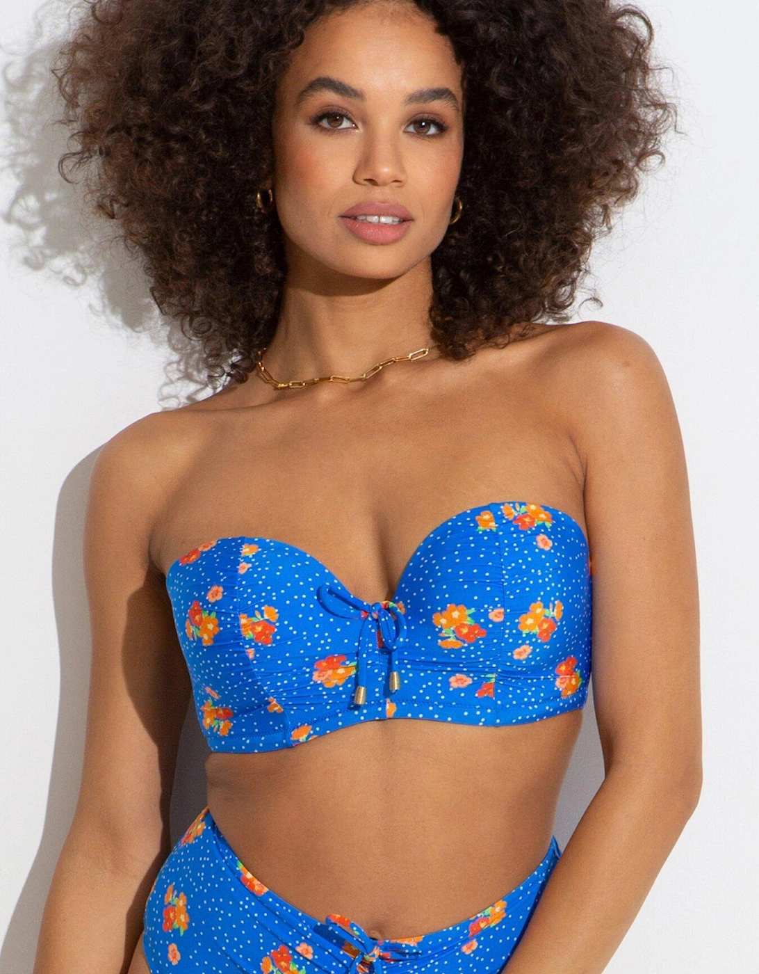 Santa Cruz Strapless Lightly Padded Underwired Top - Floral, 2 of 1