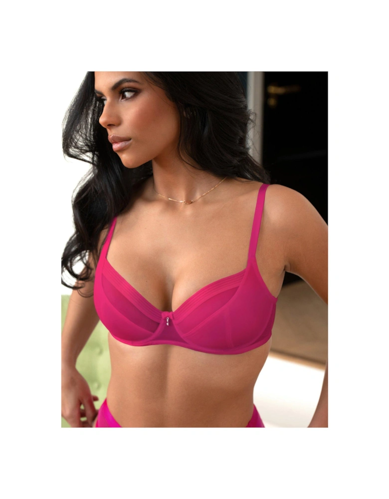 Pour Moi Viva Luxe Underwired Bra - Pink