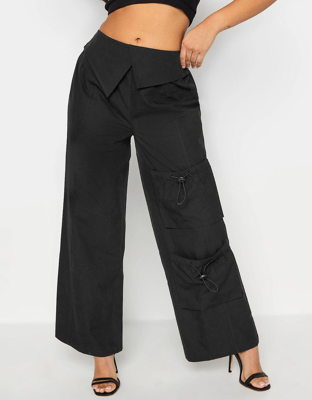 Petite Fold Over Cargo Black, 2 of 1