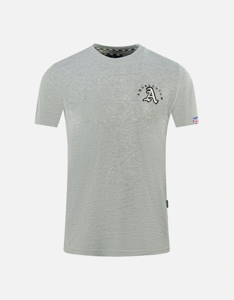 London Embroidered A Logo Grey T-Shirt