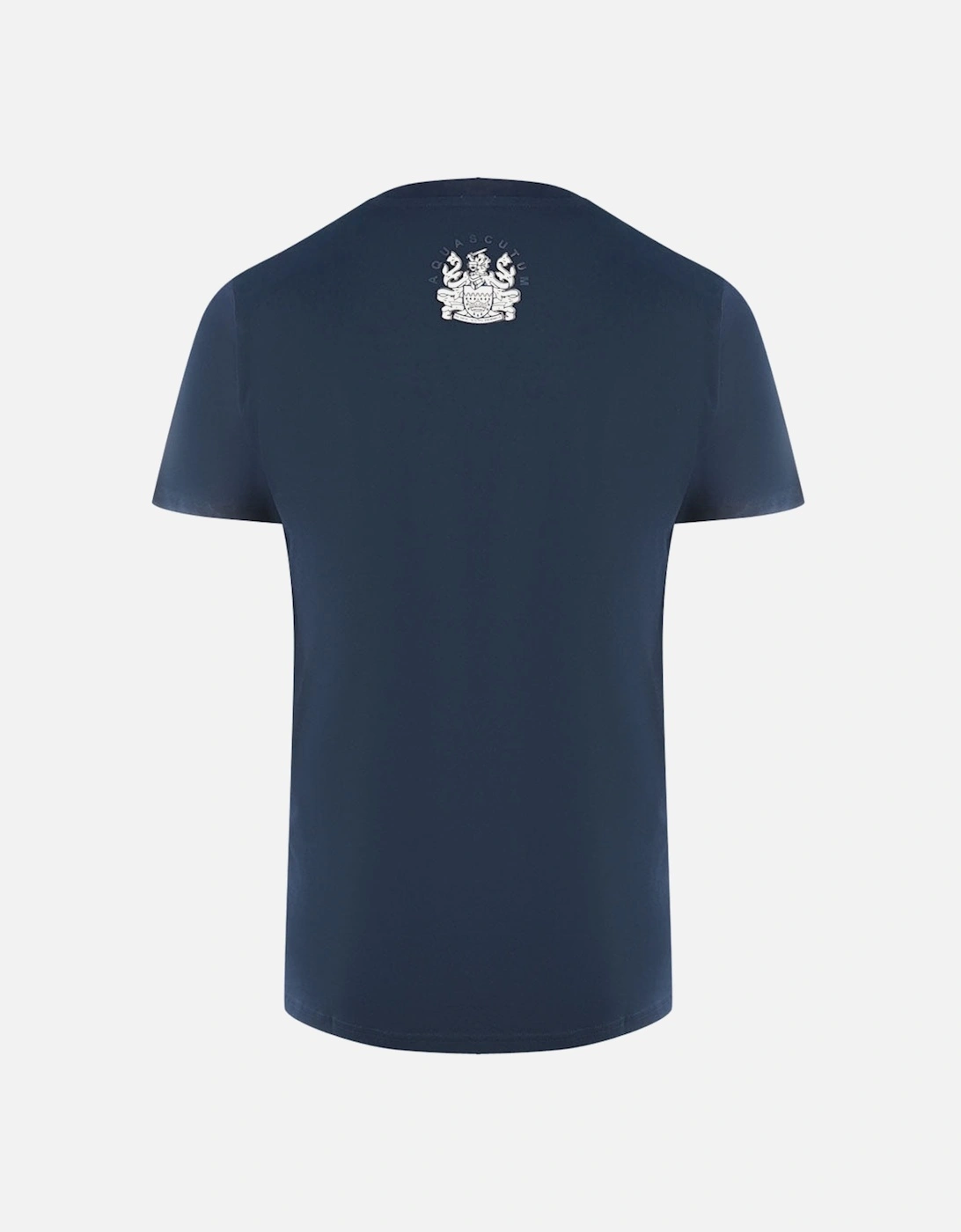 London Embroidered A Logo Navy Blue T-Shirt