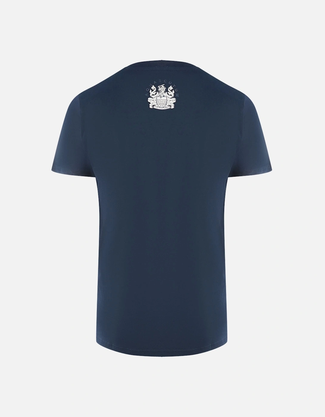 London Embroidered A Logo Navy Blue T Shirt