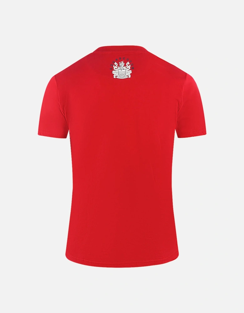 London Embroidered A Logo Red T-Shirt