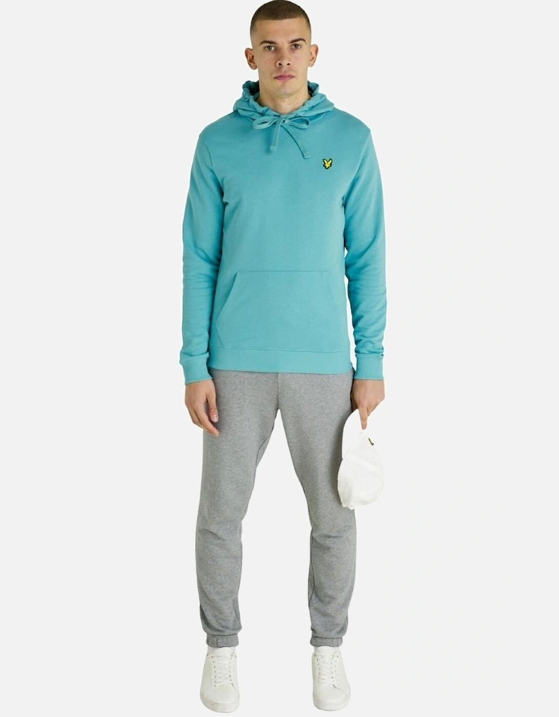 Lyle & Scott Branded Alpine Sky Pull-over Hoodie