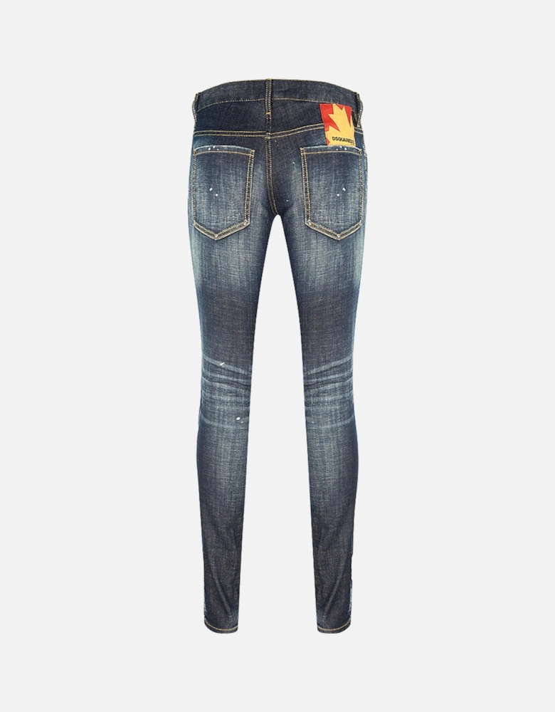 Slim Jean Paint Splash Canadian Leaf Jeans