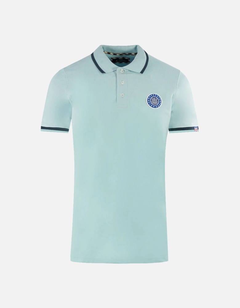 London Embroidered Badge Light Blue Polo Shirt