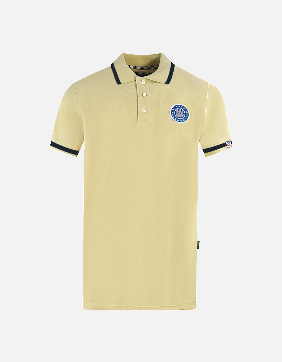 London Embroidered Badge Beige Polo Shirt, 4 of 3