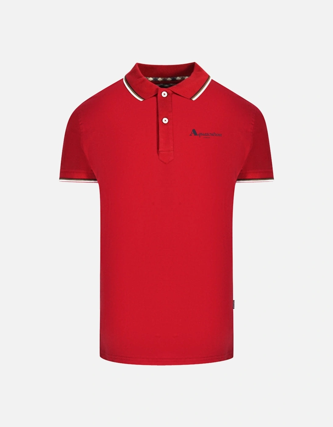 London Tipped Red Polo Shirt, 3 of 2