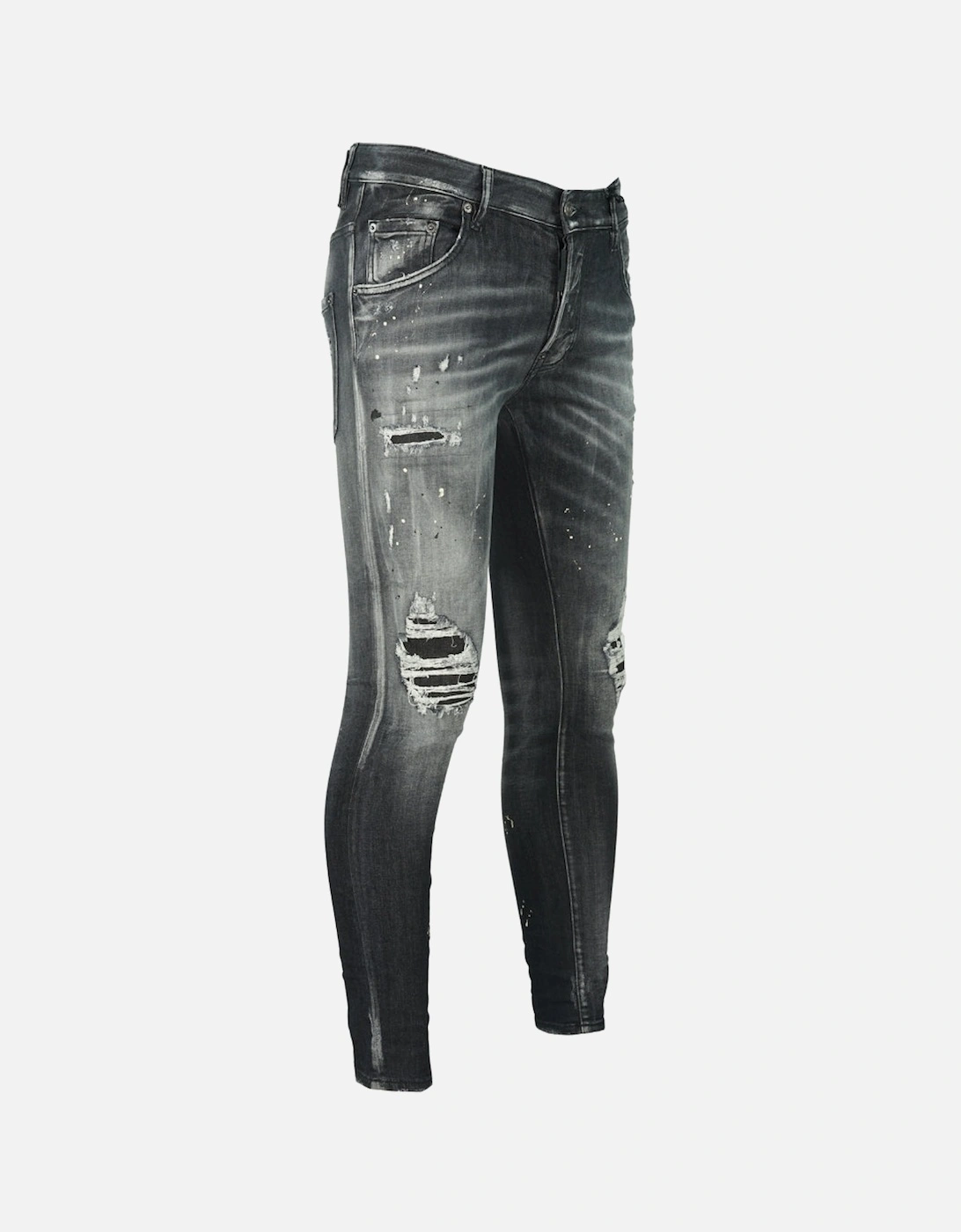 Super Twinky Jean Paint Splash Destroyed Jeans