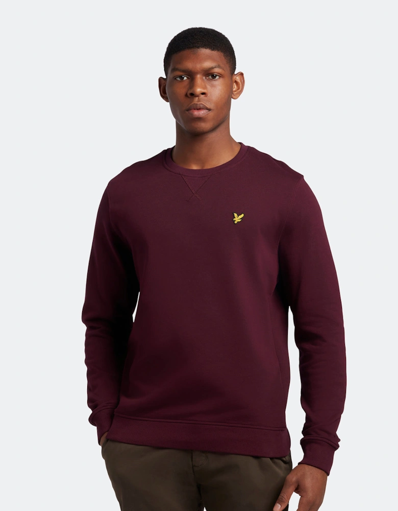 Lyle & Scott Branded Burgundy Pull-over Jumper