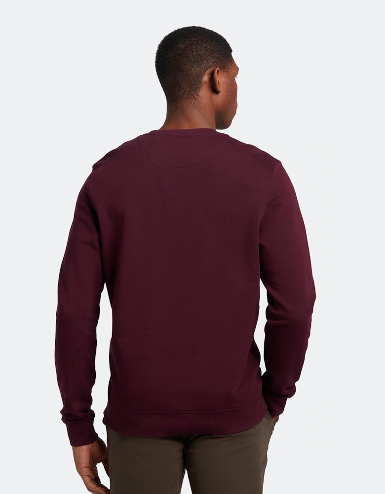 Lyle & Scott Branded Burgundy Pull-over Jumper