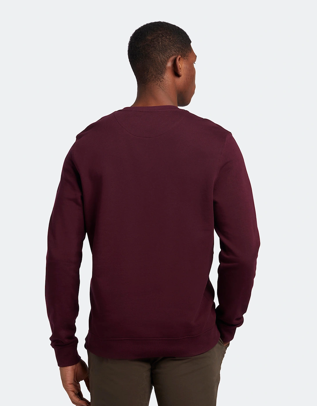 Lyle & Scott Branded Burgundy Pull-over Jumper