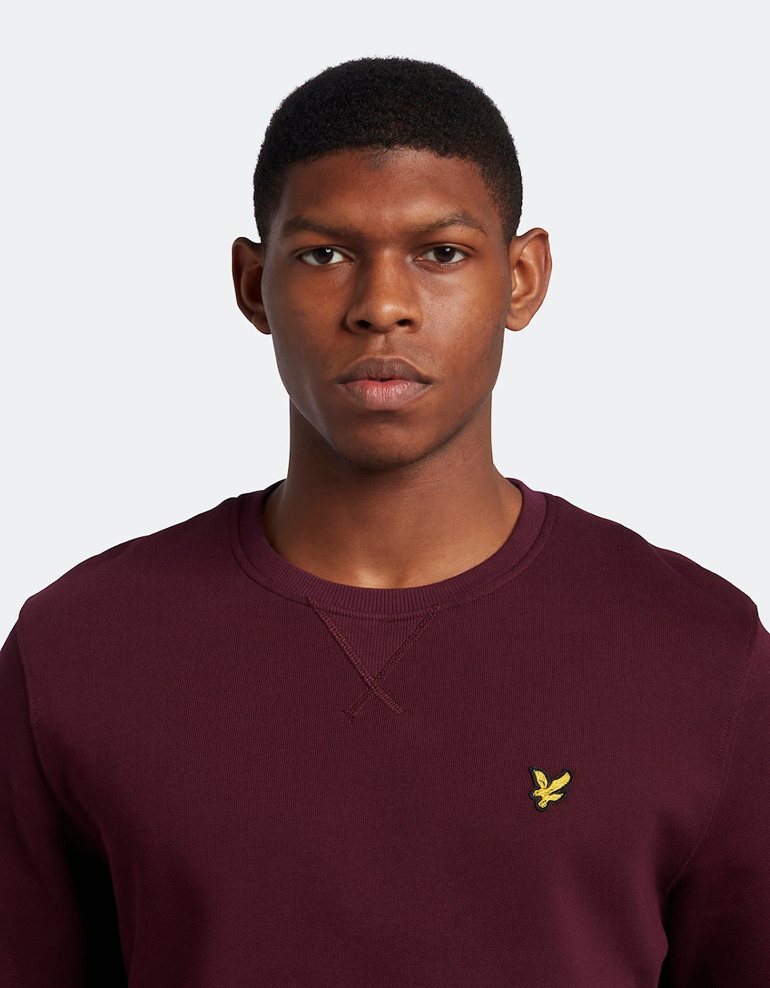 Lyle & Scott Branded Burgundy Pull-over Jumper