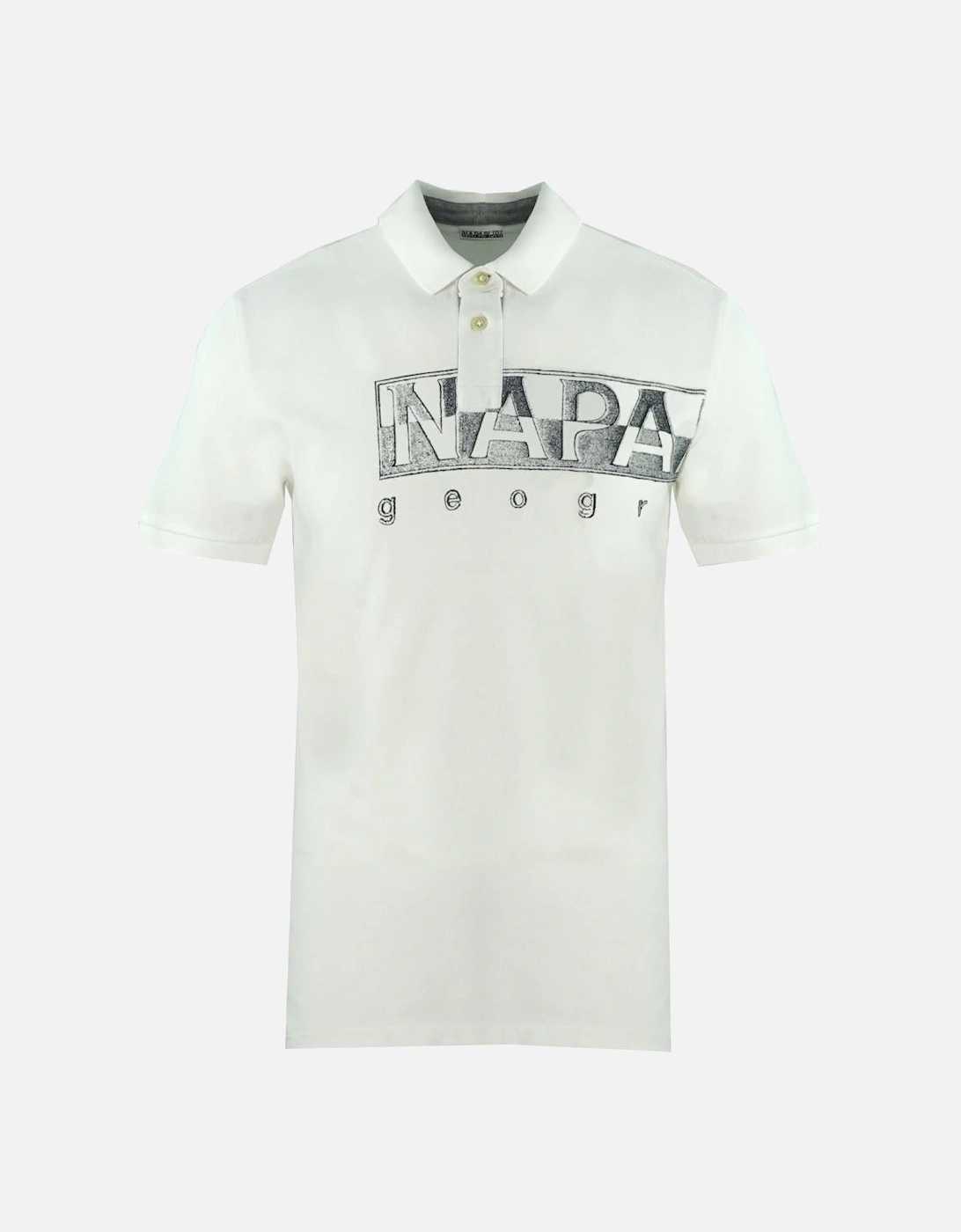 Ellar Large Brand Logo White Polo Shirt, 3 of 2