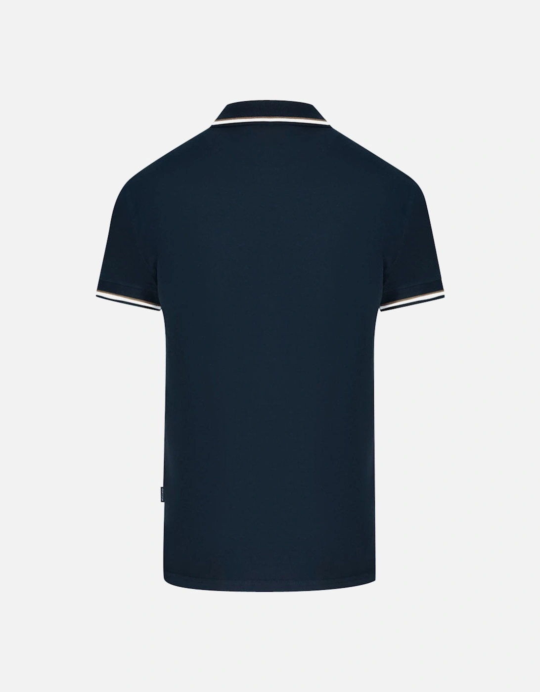 London Tipped Navy Blue Polo Shirt