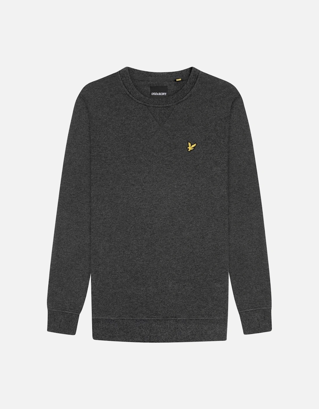 Lyle & Scott Branded Charcoal Marl Pull-over Jumper, 5 of 4