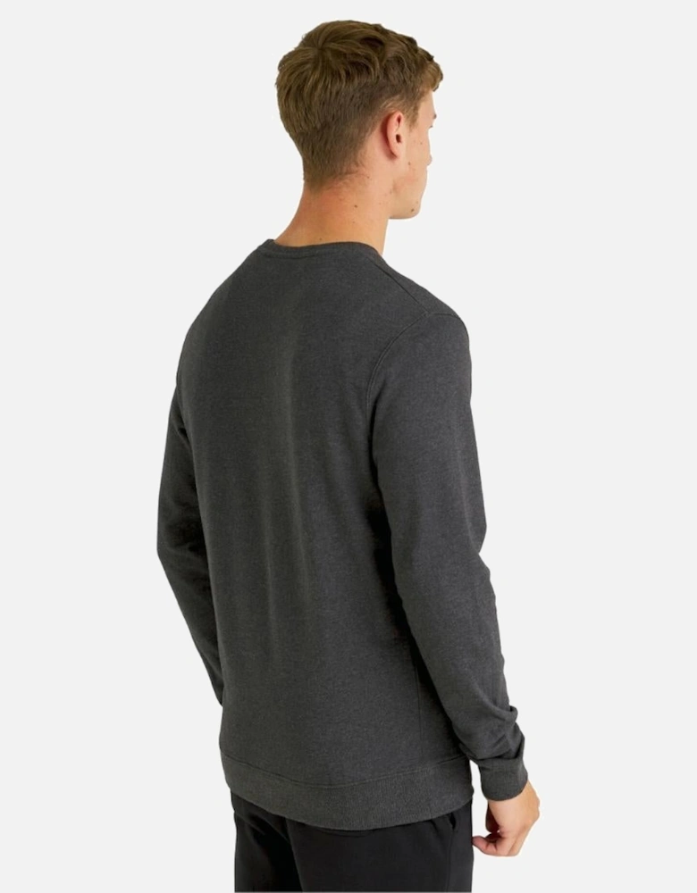 Lyle & Scott Branded Charcoal Marl Pull-over Jumper